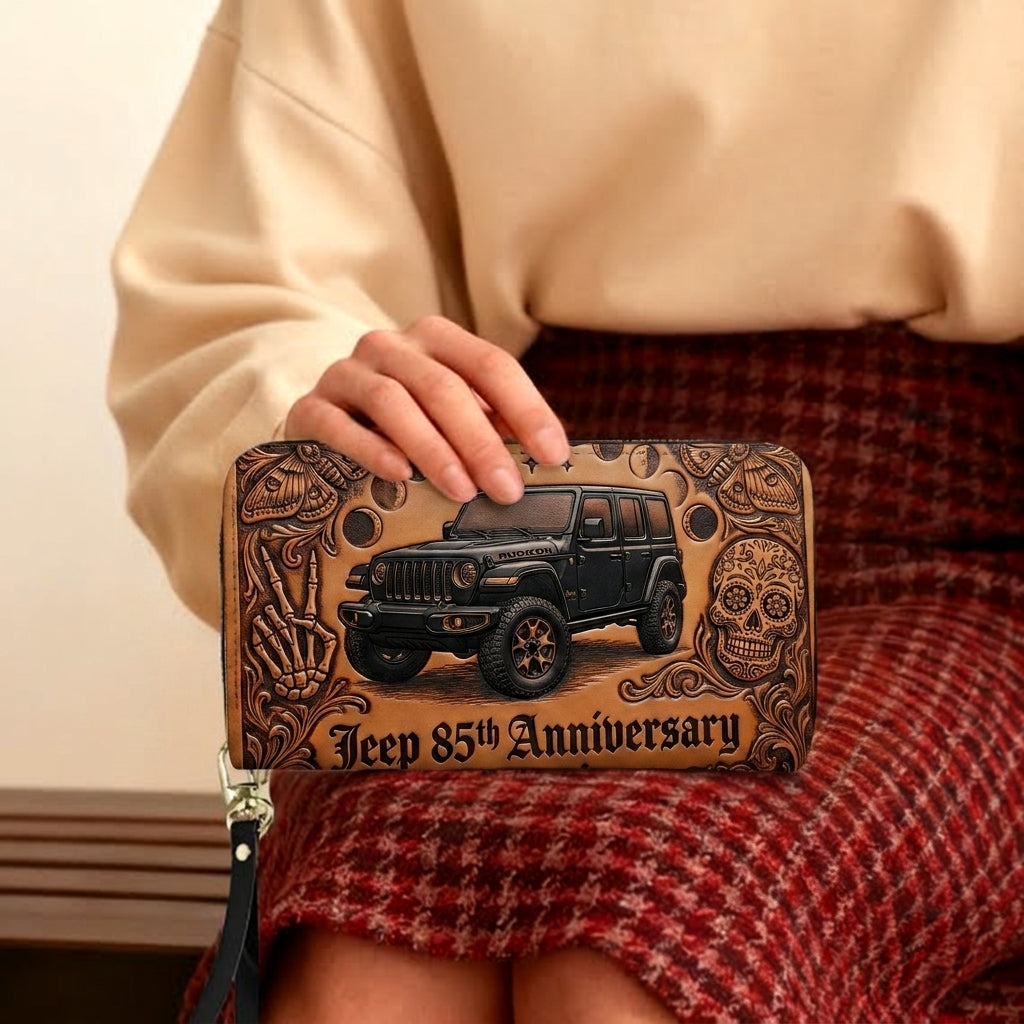 Jeep 85th Anniversary V5 Personalized Leather Bag + Free Wallet