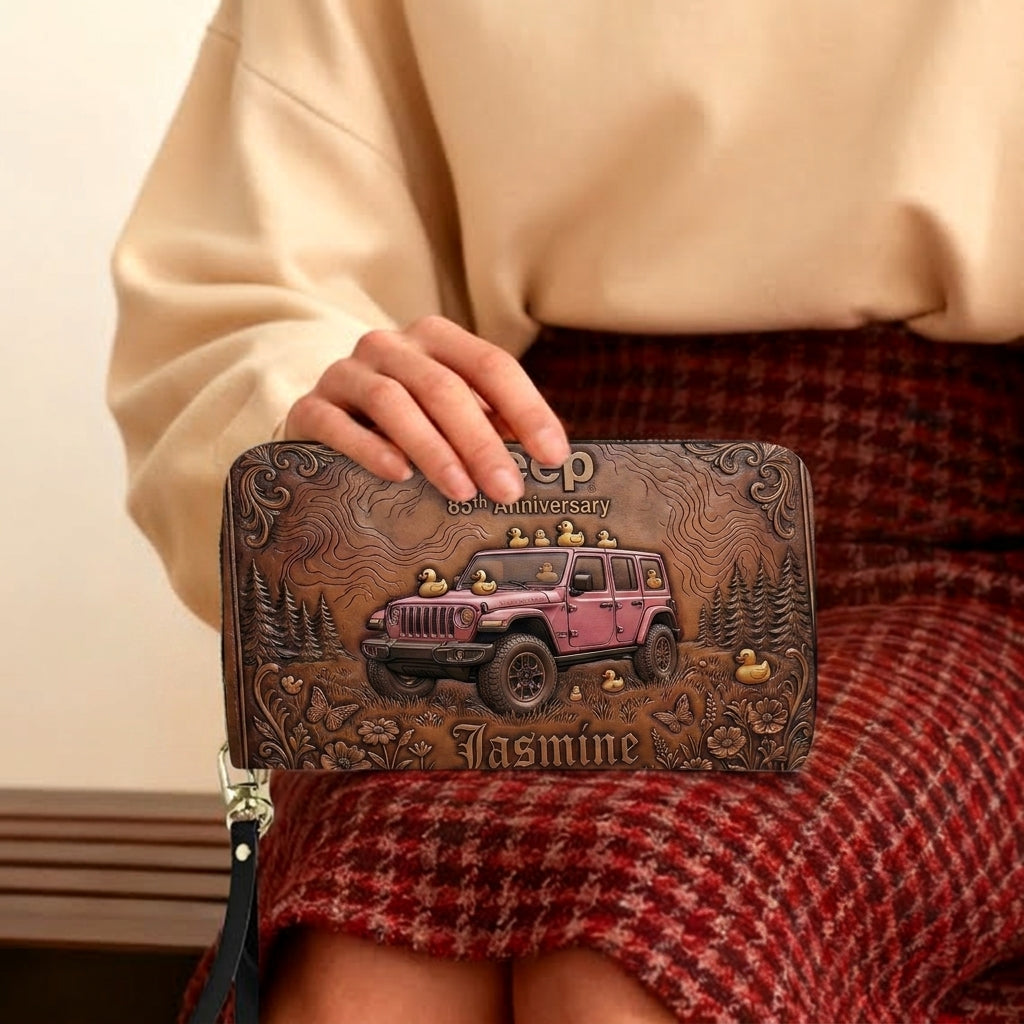 Jeep 85th Anniversary V2 Personalized Leather Bag + Free Wallet