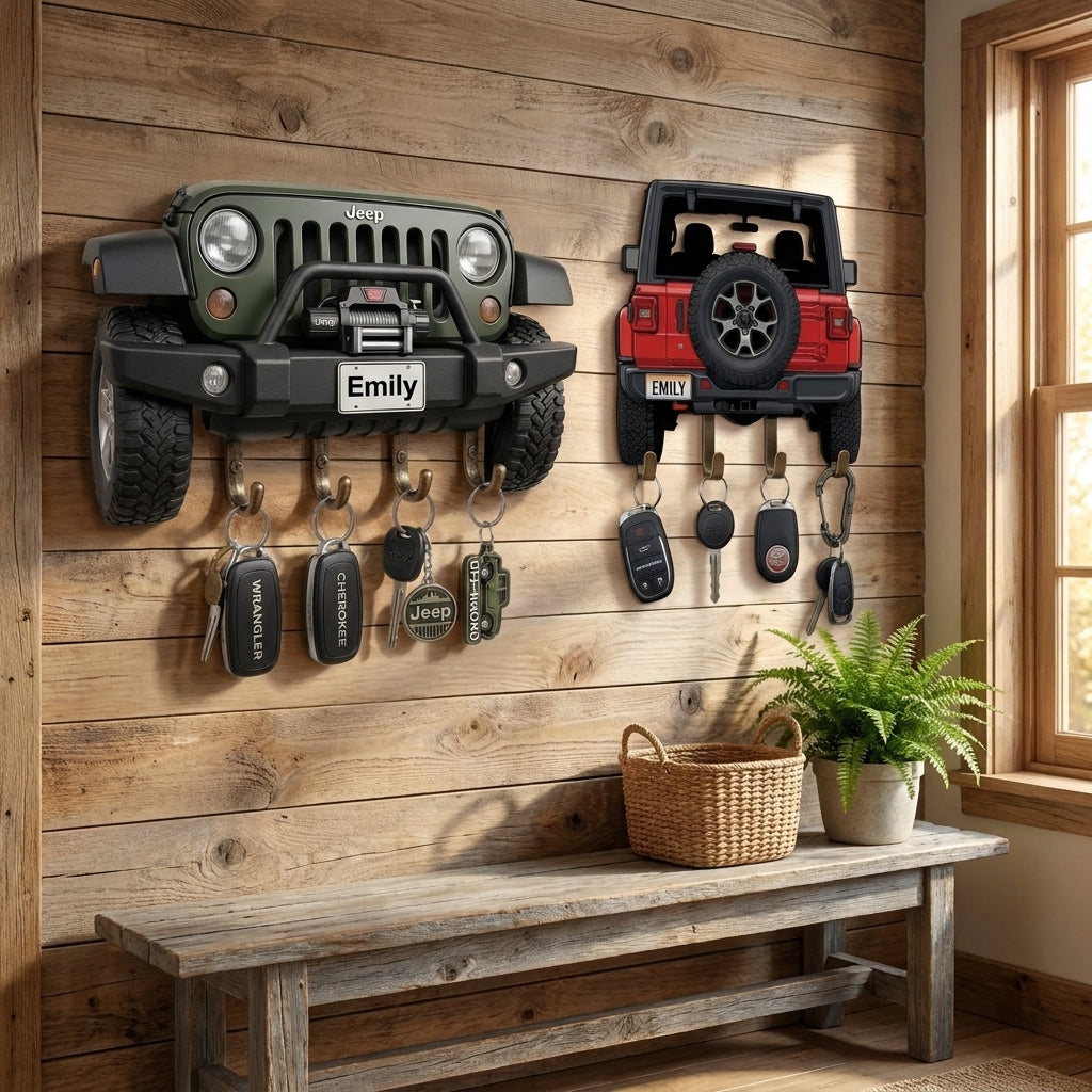 Jeep Personalized Acrylic Key Holder