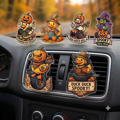 Pumpkin Duck Acrylic Car Air Vent Clip