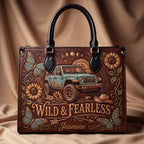 Wild & Fearless Personalized Leather Bag + Free Wallet