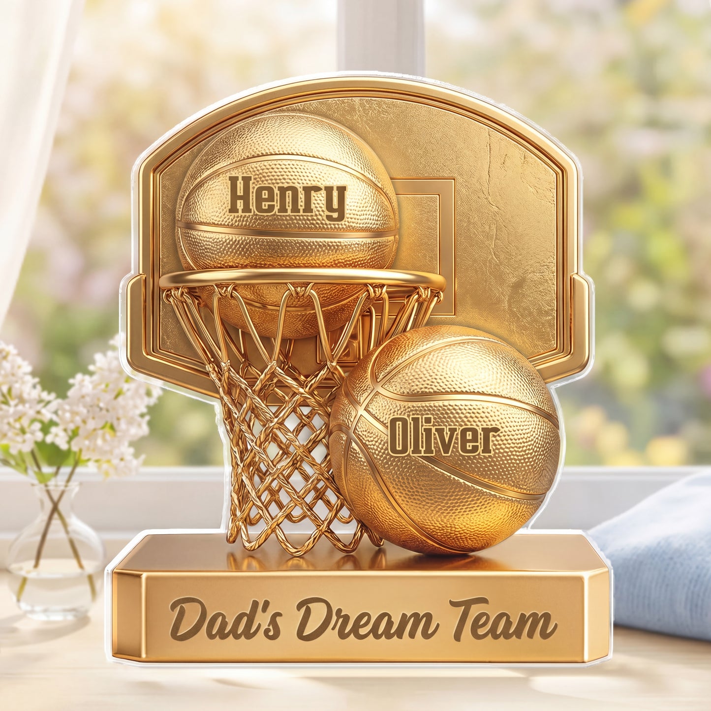 Best Dad Ever Sport Collection Personalized Custom Acrylic Plaque