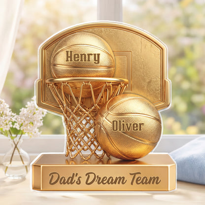 Best Dad Ever Sport Collection Personalized Custom Acrylic Plaque