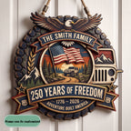 Adventure Built America Personalized Custom Door Sign