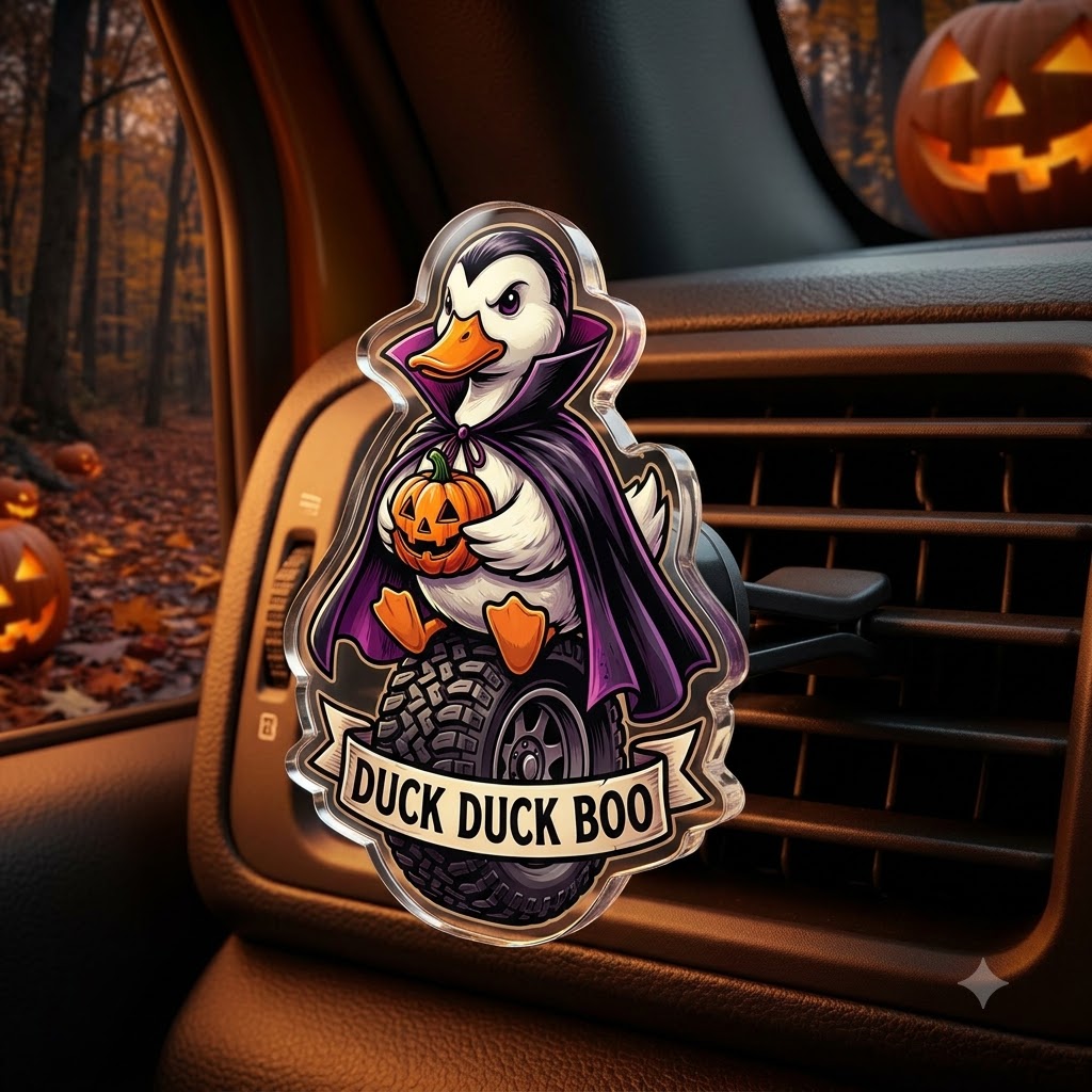 Halloween Duck Acrylic Car Air Vent Clip