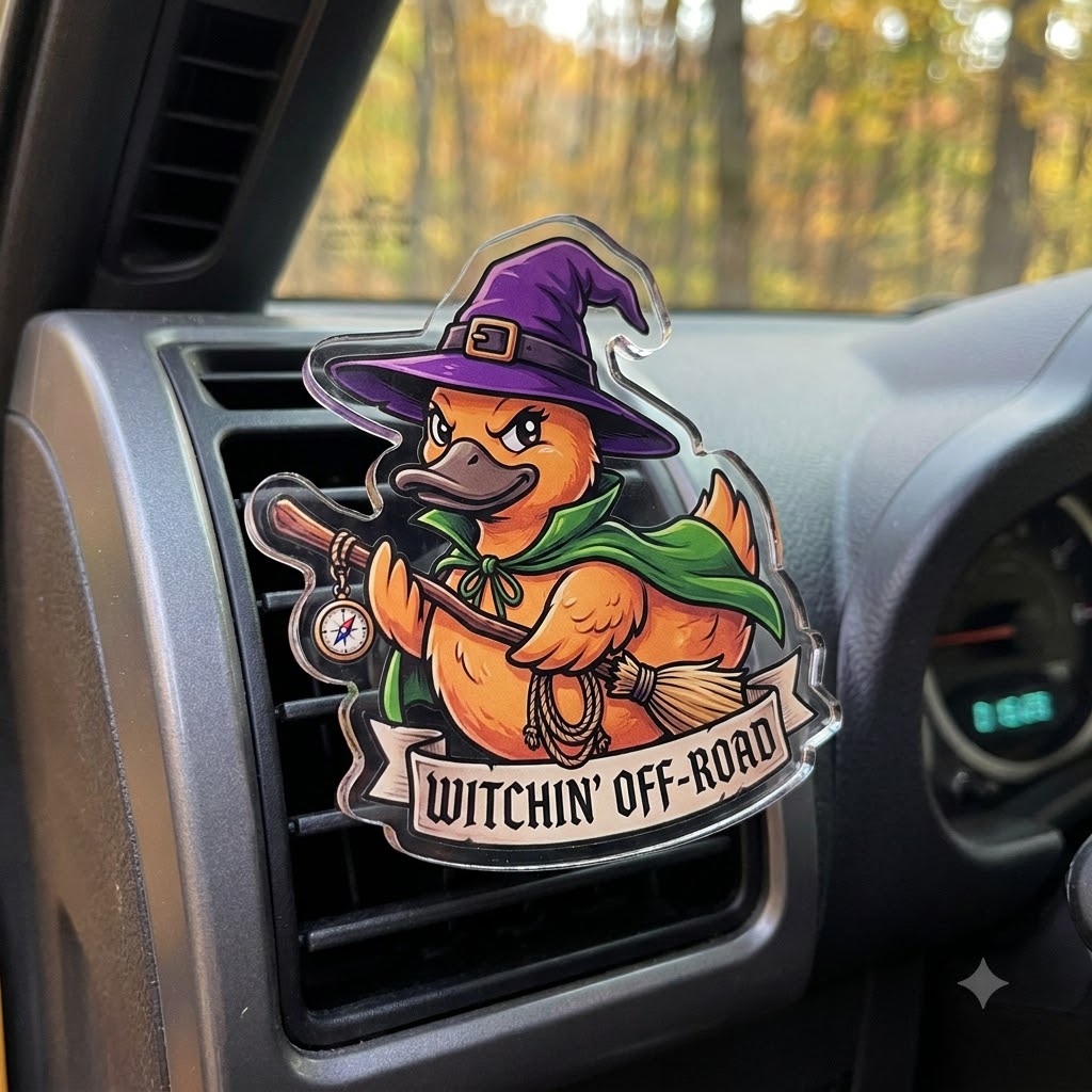 Halloween Duck Acrylic Car Air Vent Clip