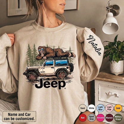 Personalized Jeep Bigfoot Sweatshirt
