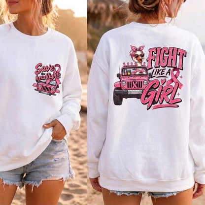 Fight Like A Girl T-shirt Hoodie Sweatshirt