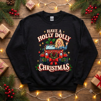 Holly Dolly Christmas Sweatshirt