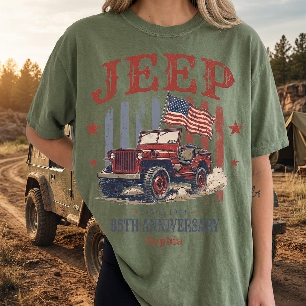 Jeep 85th Anniversary V5 Personalized T-Shirt