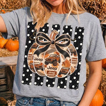 Polka Dot Jeep Pumpkin T-shirt Hoodie Sweatshirt
