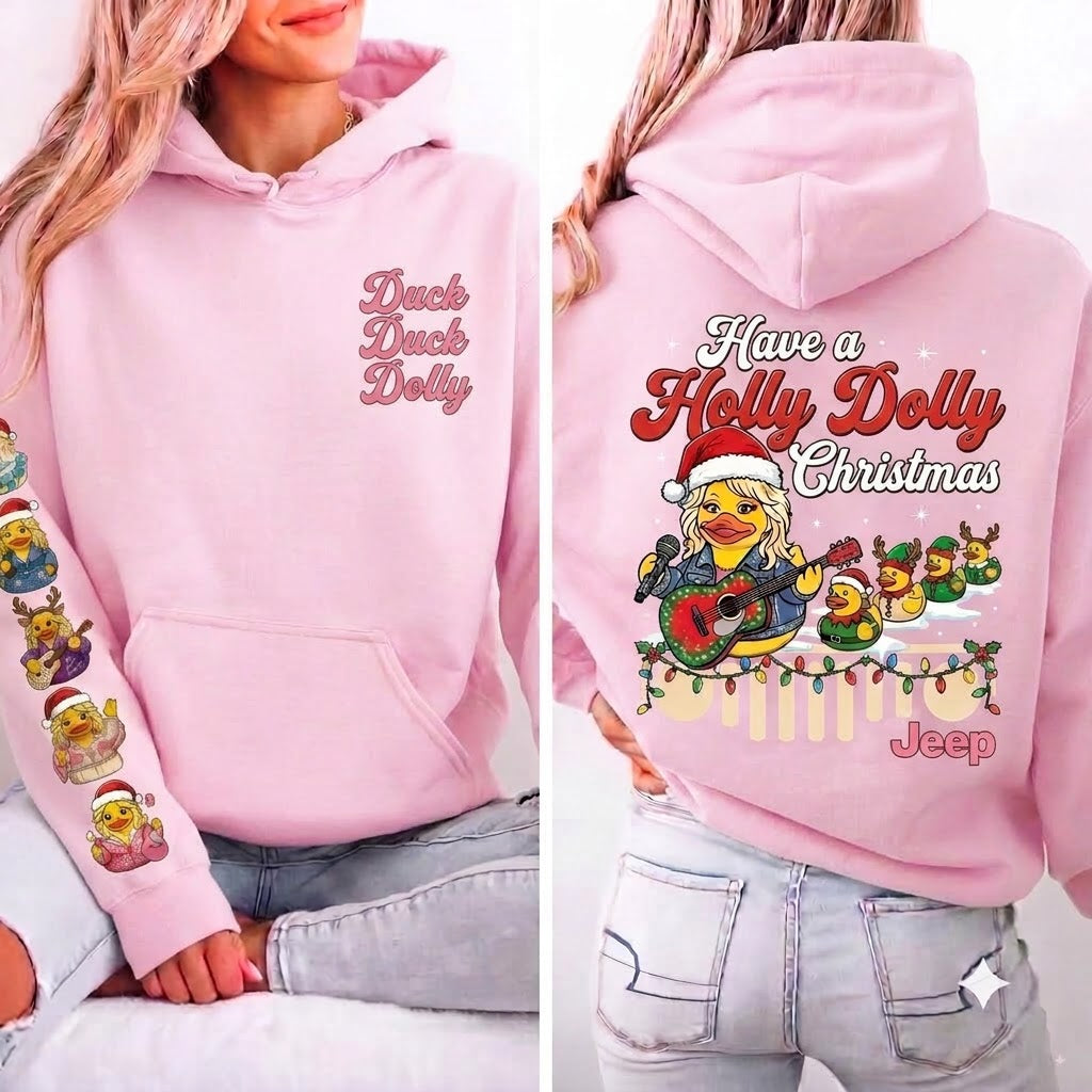 Duck Duck Dolly Christmas Hoodie