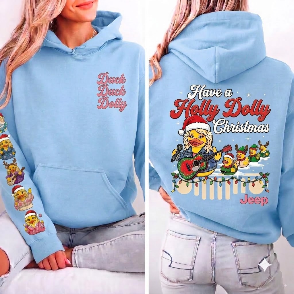 Duck Duck Dolly Christmas Hoodie