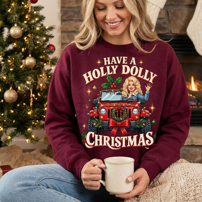 Holly Dolly Christmas Sweatshirt