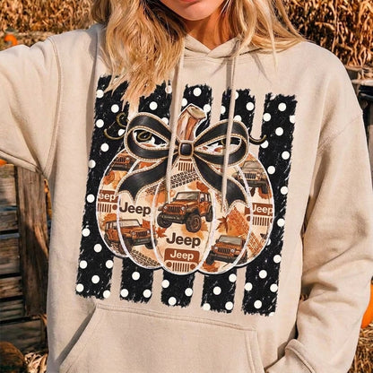 Polka Dot Jeep Pumpkin T-shirt Hoodie Sweatshirt