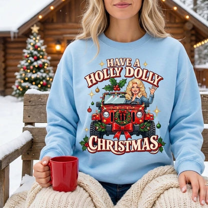 Holly Dolly Christmas Sweatshirt