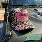 Leopard Jeep Personalized Cap