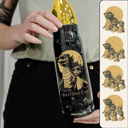 Best Dad Ever Dadzilla Personalized Bullet Tumbler