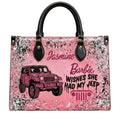 Barbie Wish She Had My Jeep Personalized Leather Bag + Free Wallet