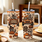 Spooky Jeep Vibe 40OZ Stainless Steel Tumbler With Handle