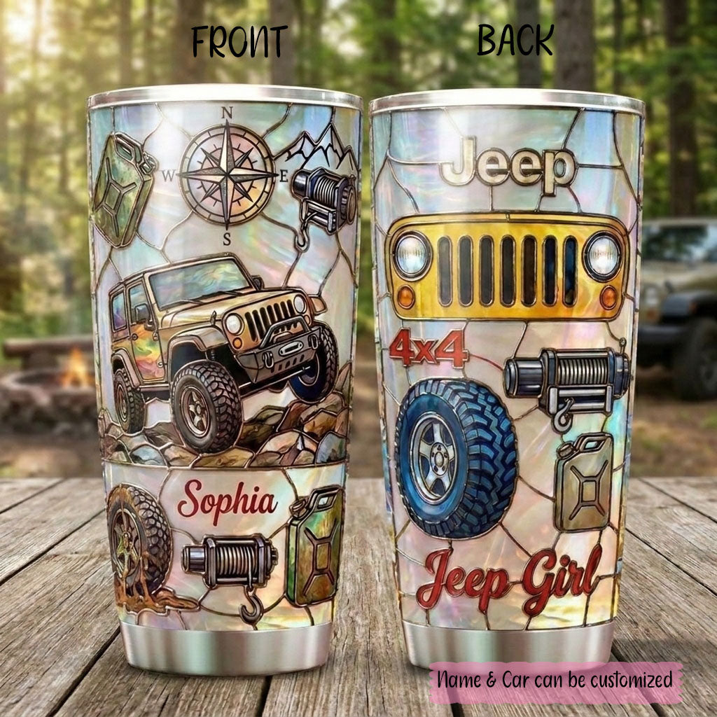 Jeep Girl 4x4 Personalized 20oz Tumbler