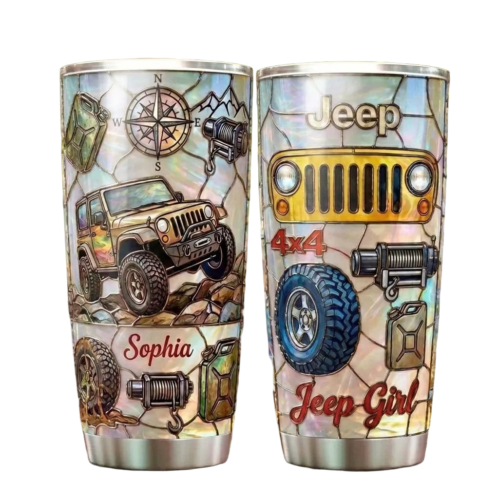 Jeep Girl 4x4 Personalized 20oz Tumbler