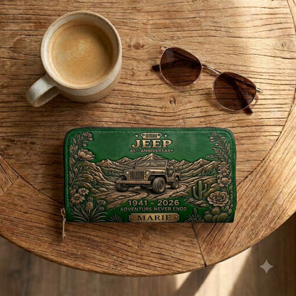 Adventure Never Ends Personalized Leather Bag + Free Wallet