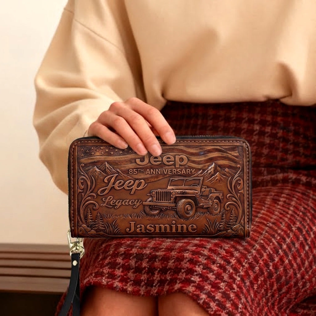 Jeep Legacy Personalized Leather Bag + Free Wallet