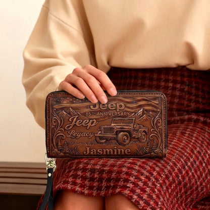 Jeep Legacy Personalized Leather Bag + Free Wallet