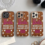 Barbie Wishes She Had My Jeep Leather Phone Case