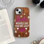 Barbie Wishes She Had My Jeep Leather Phone Case