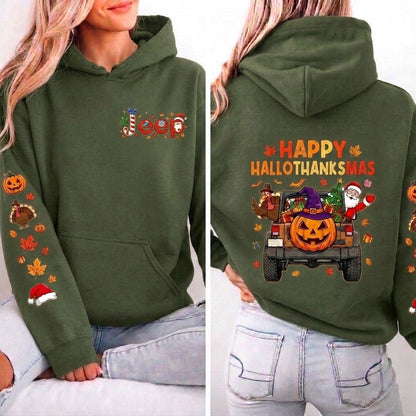 Happy Hallothanksmas Hoodie