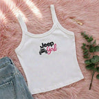 [Free delivery] Jeep Girl Collection Embroidered Spaghetti Strap Tank Top