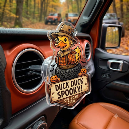 Pumpkin Duck Acrylic Car Air Vent Clip
