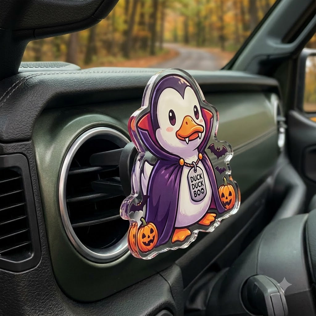 Halloween Duck Acrylic Car Air Vent Clip