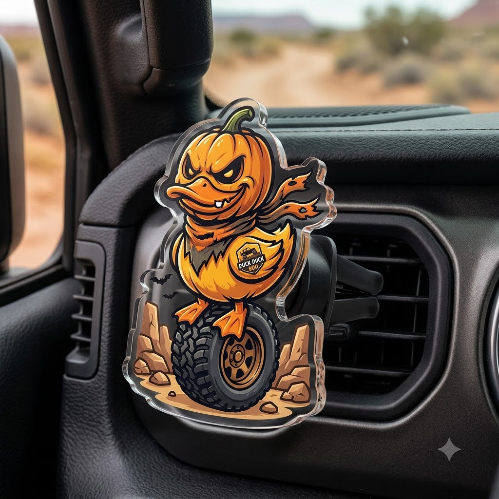 Pumpkin Duck Acrylic Car Air Vent Clip
