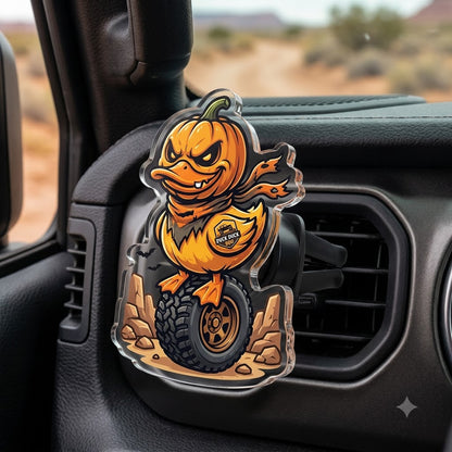Pumpkin Duck Acrylic Car Air Vent Clip