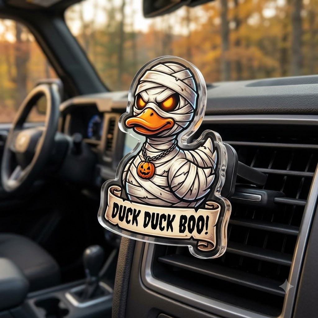 Mummy Duck Acrylic Car Air Vent Clip