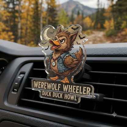 Werewolf Duck Acrylic Car Air Vent Clip