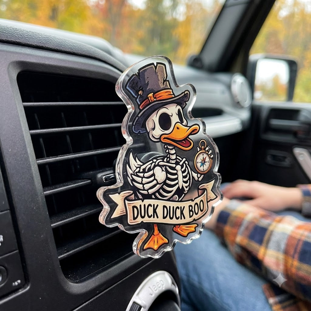 Mummy Duck Acrylic Car Air Vent Clip