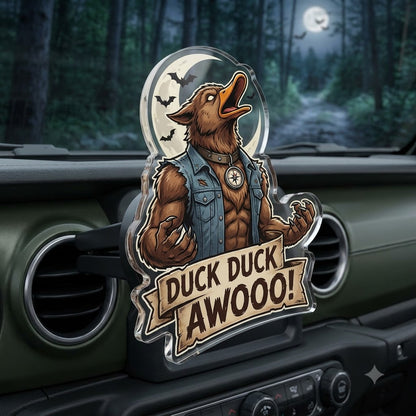Werewolf Duck Acrylic Car Air Vent Clip
