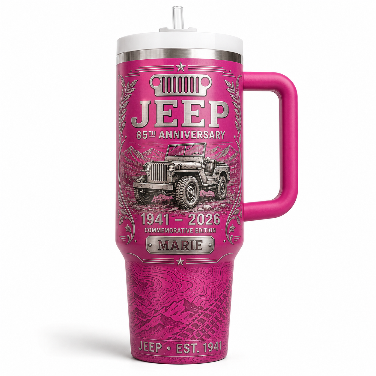 Personalized  Jeep 85th Anniversary Tumbler 40oz, 30oz, 20oz