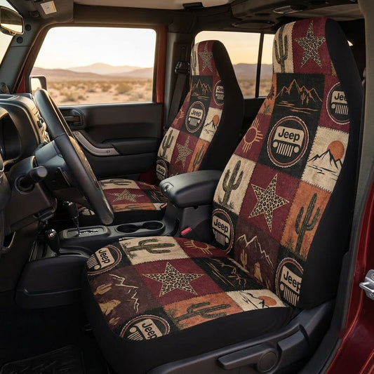 Western Desert Jeep Car Seat Covers