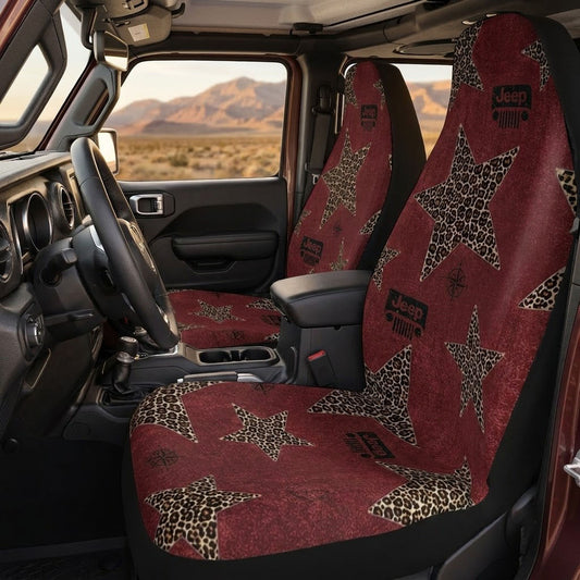 Western Leopard Star Jeep Car Seat Covers