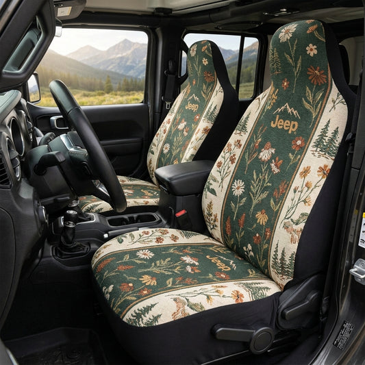 Boho Floral, Daisy & Mountain Adventure Car Seat Covers
