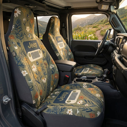 Vintage Floral Jeep Seat Covers