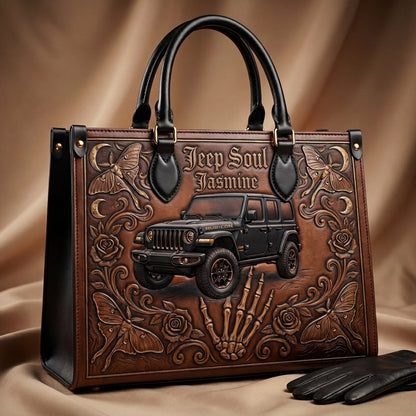 Jeep Soul Personalized Leather Bag + Free Wallet