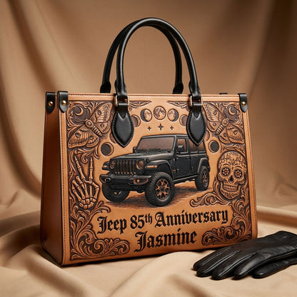 Jeep 85th Anniversary V5 Personalized Leather Bag + Free Wallet