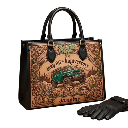 Jeep 85th Anniversary V3 Personalized Leather Bag + Free Wallet