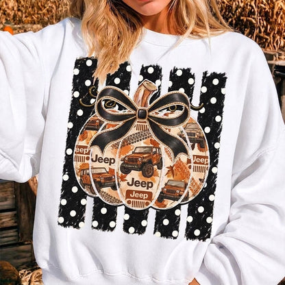 Polka Dot Jeep Pumpkin T-shirt Hoodie Sweatshirt